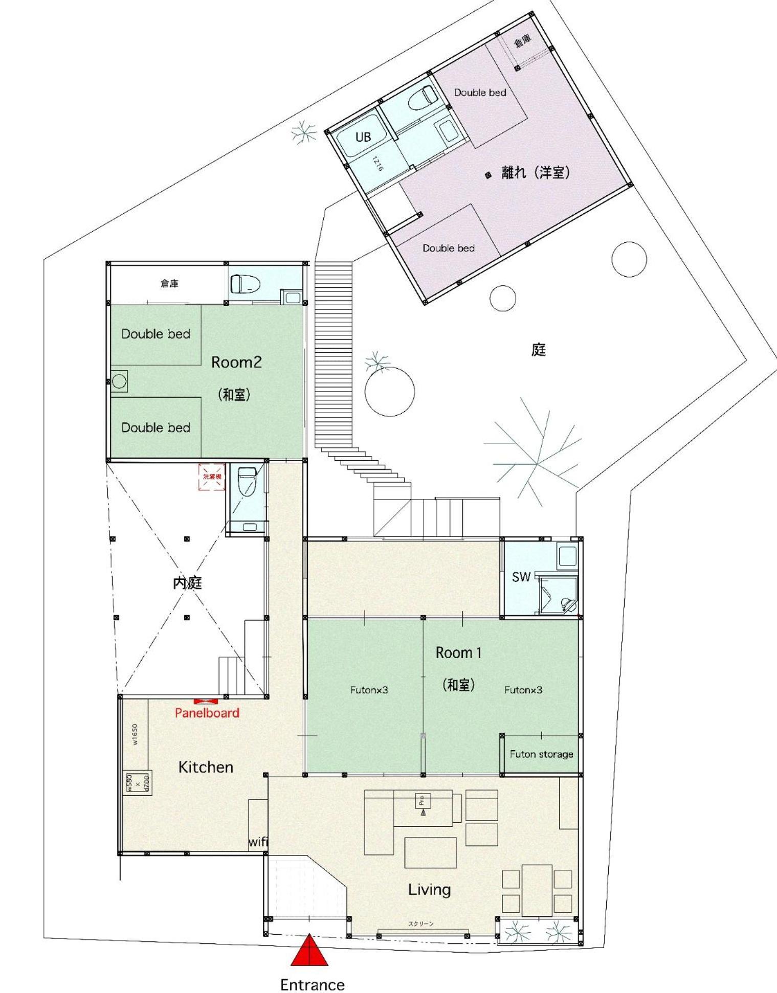 Ferienhaus 2 Separate Houses※garden/hakone 3min Walk From Sta